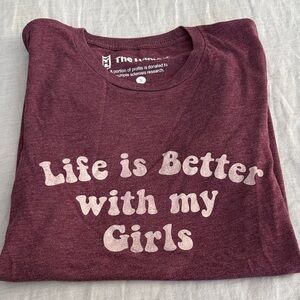 Burgundy Graphic Tee